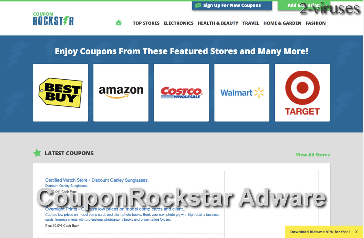 Couponrockstar Adware Como Eliminarlo Malwarerid